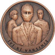 Koronavirüs Bronz Hatıra Parası