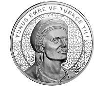 Yunus Emre ve Türkçe Yılı Gümüş Hatıra Parası